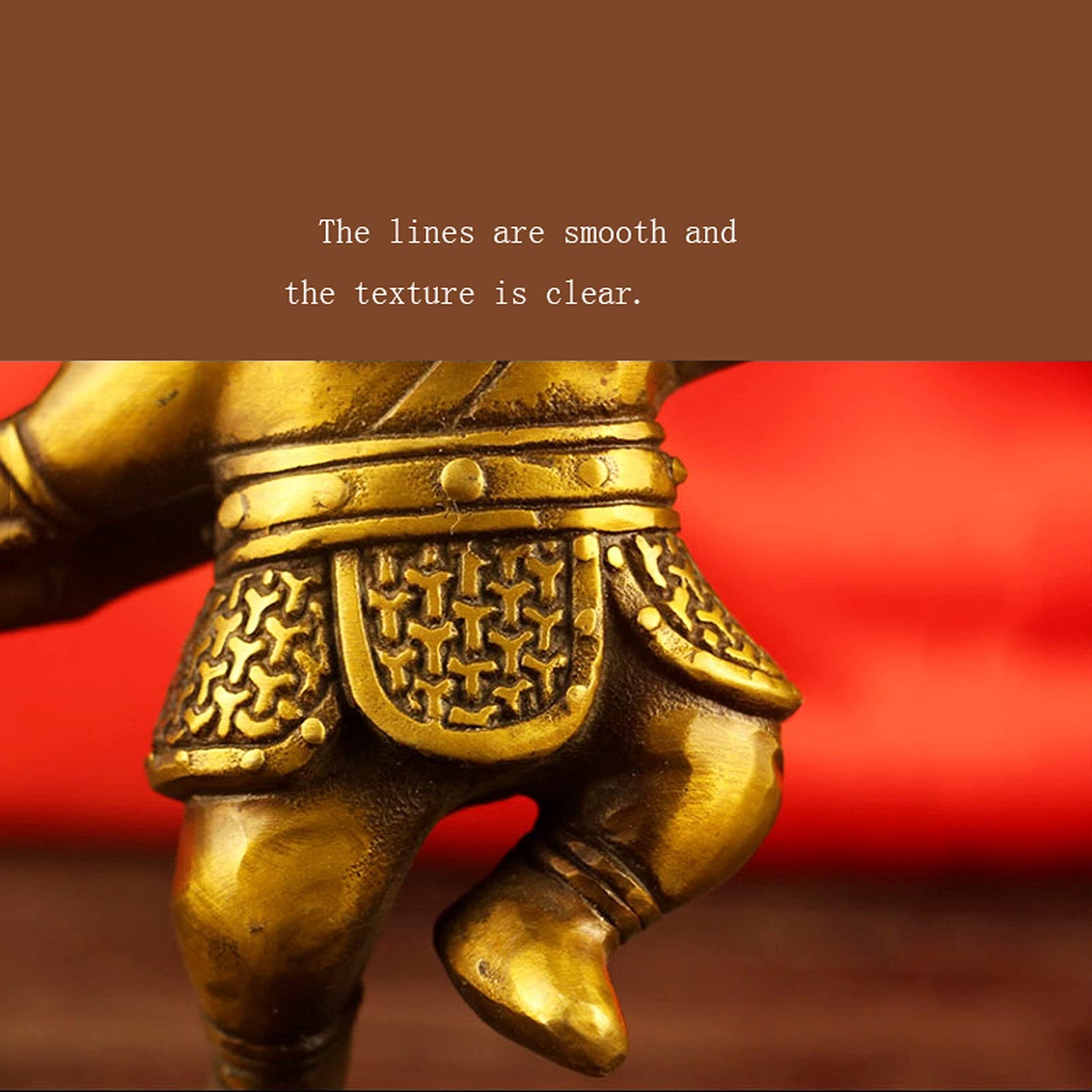 Sun Wukong Statue Decoration Miedź Walka Buddha Kreatywny Dekoracje Ozdoby Ozdoby Salon Pulpit Rzemiosło Monkey King Rzeźba Materiał Office Dekoracja Urodziny Prezent Desktop Akcesoria Figurki Figurka