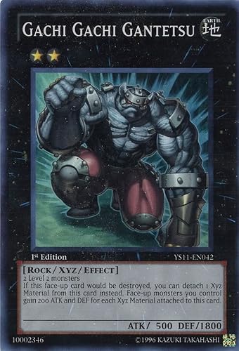 Yu-Gi-Oh! - Gachi Gachi Gantetsu (YS11-EN042) - Baraja de inicio Dawn of The Xyz - 1 Edición - Super Rare