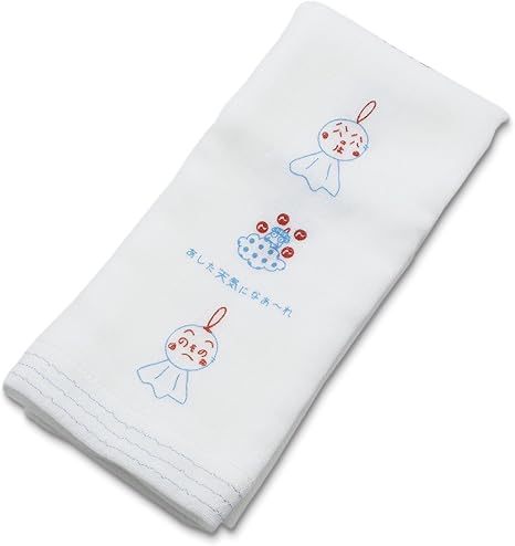 Amazon Co Jp 今治産タオル フェイスタオル はごろも ガーゼ てるてる坊主 ブルー 約33 95cm ホーム キッチン