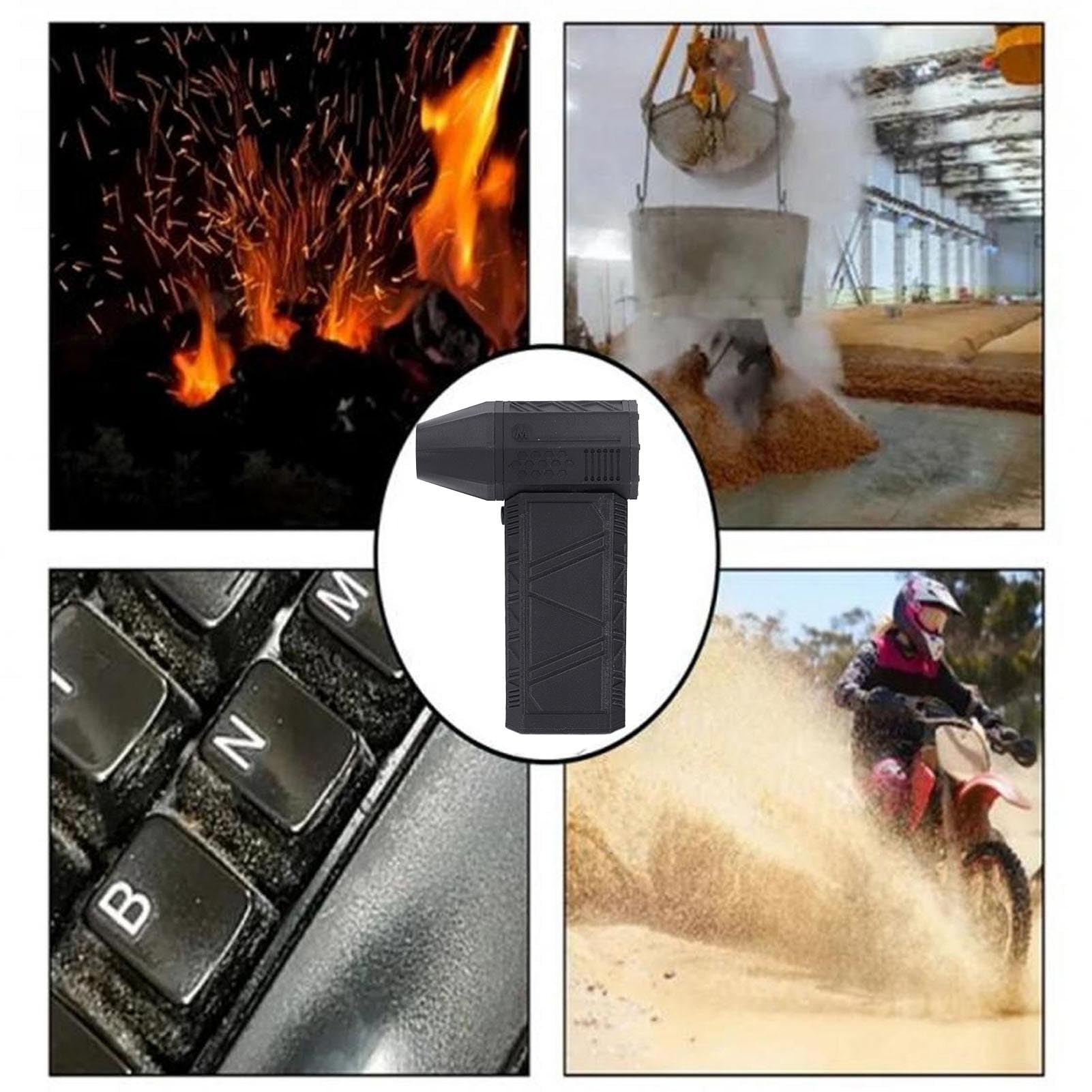 130000RPM Electric Air Duster with Powerful Performance Cordless Air Blower Portable for Cleaning Keyboard Office Car