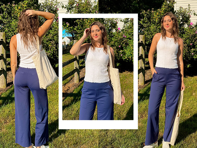 Amazon.com: G4Free Yoga Pants Women Ankle Length Wide Leg Trousers