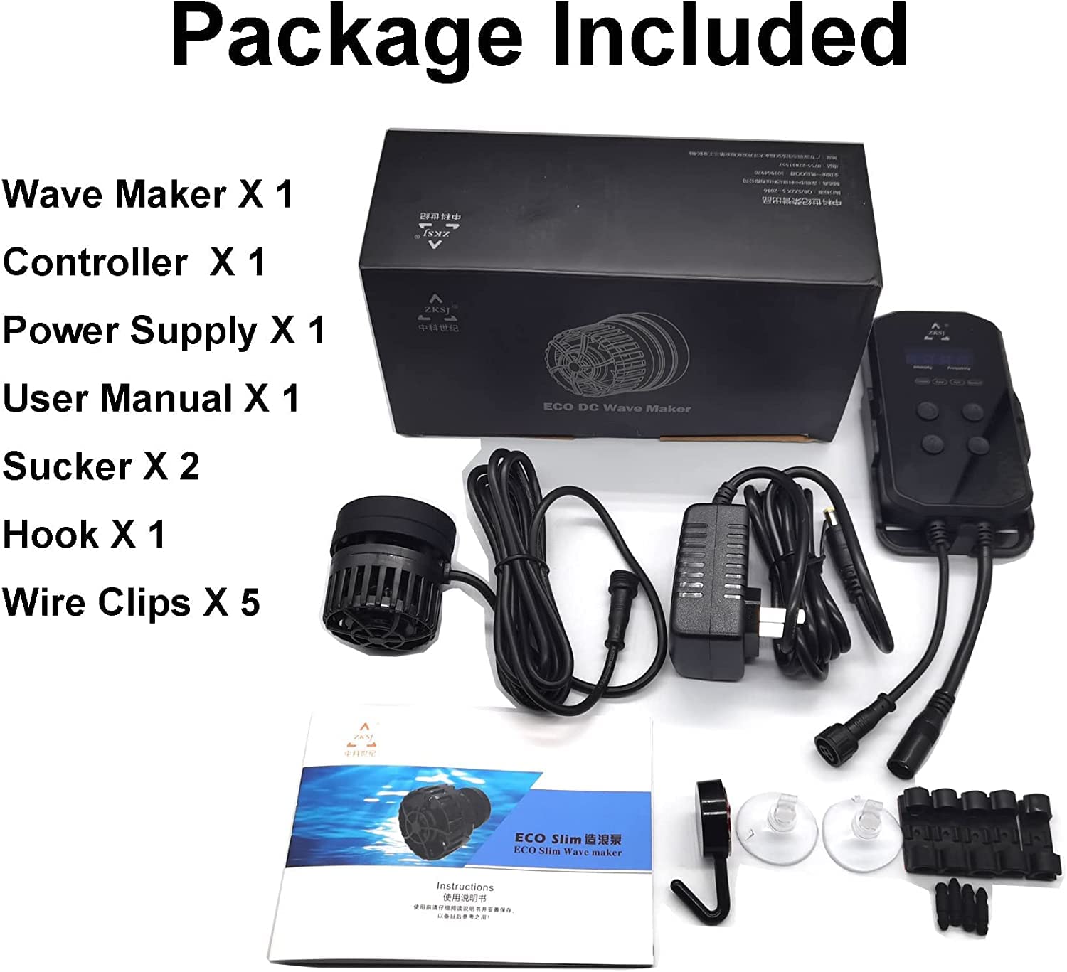 ZKSJ Mini Wave Maker With LED Display Controller, Magnetic DC.