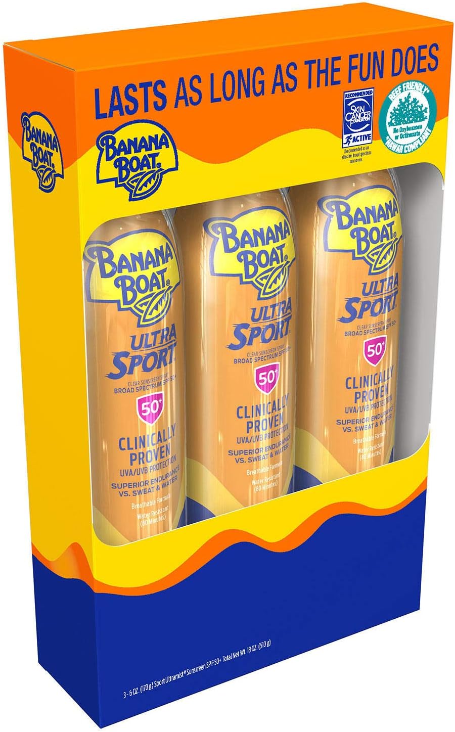 Banana Boat Sport Quik Dri Scalp Spray Sunscreen SPF 30, 6