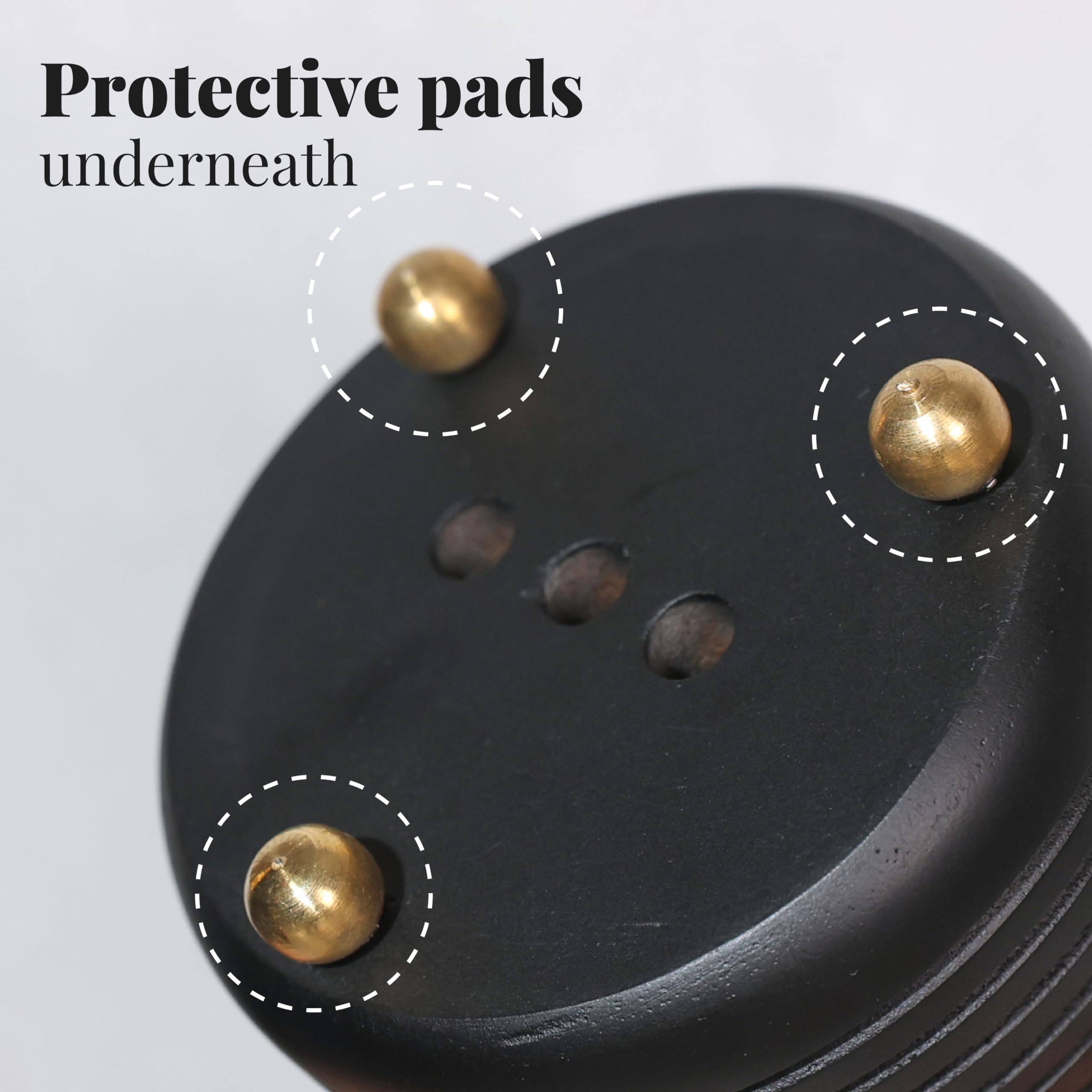 Folkulture Soporte para Cepillo de Dientes para baño, Organizador de Madera Negra de 4 x 3 y encimera de Almacenamiento, Soporte para Cepillado de Dientes