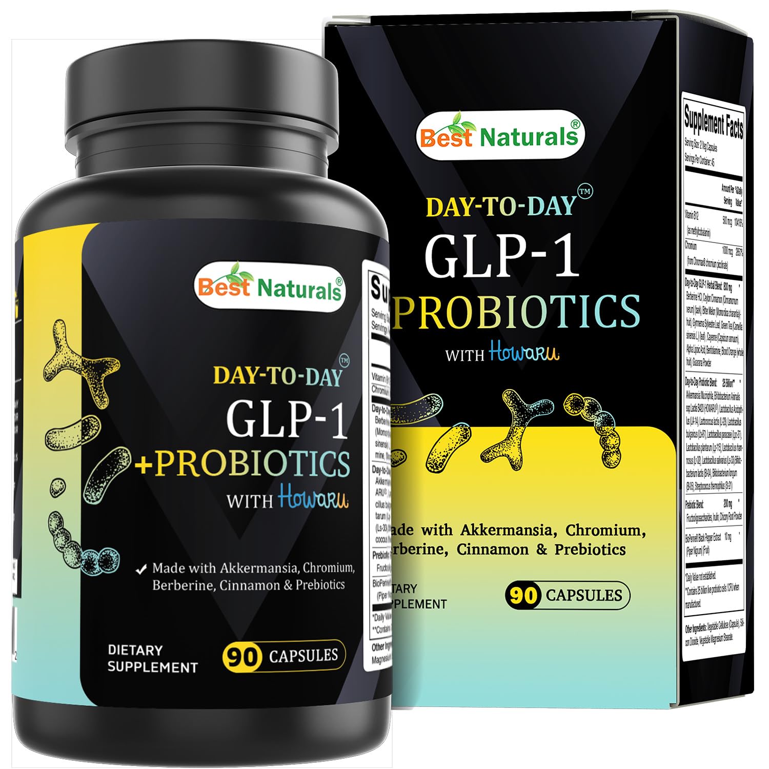 best time to take glp 1 probiotic Amazon.com: Best Naturals Day-to-Day GLP-1 + Probiotics Supplements 90 Veg  Capsules