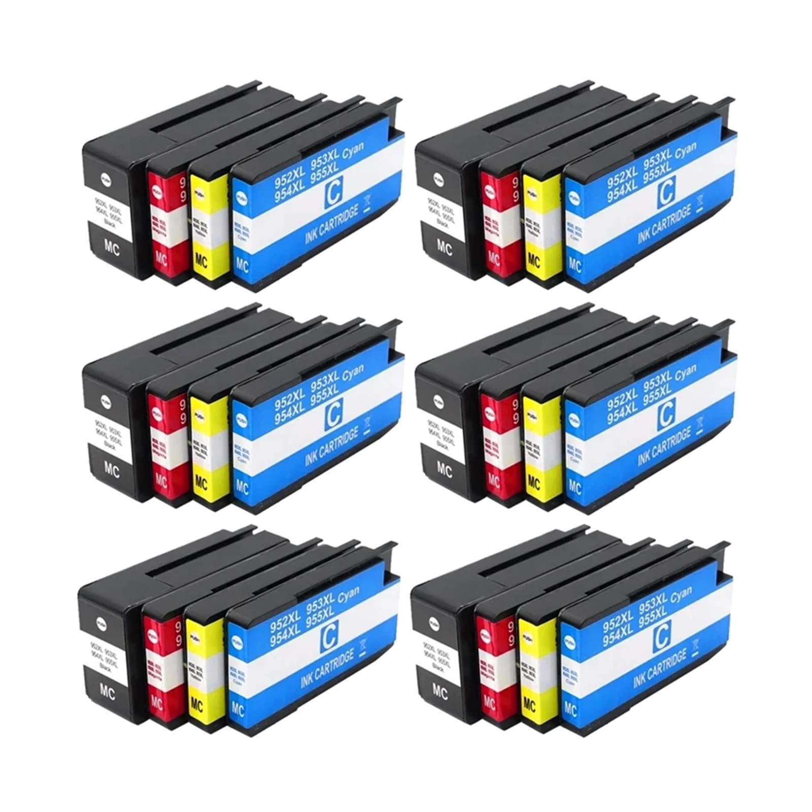 953XL Cartuccia Inchiostro Compatibile Con HP OfficeJet Pro 7720 | Stampa da ufficio, documenti aziendali, testo chiaro, flusso di inchiostro stabile, facile sostituzione(6set)