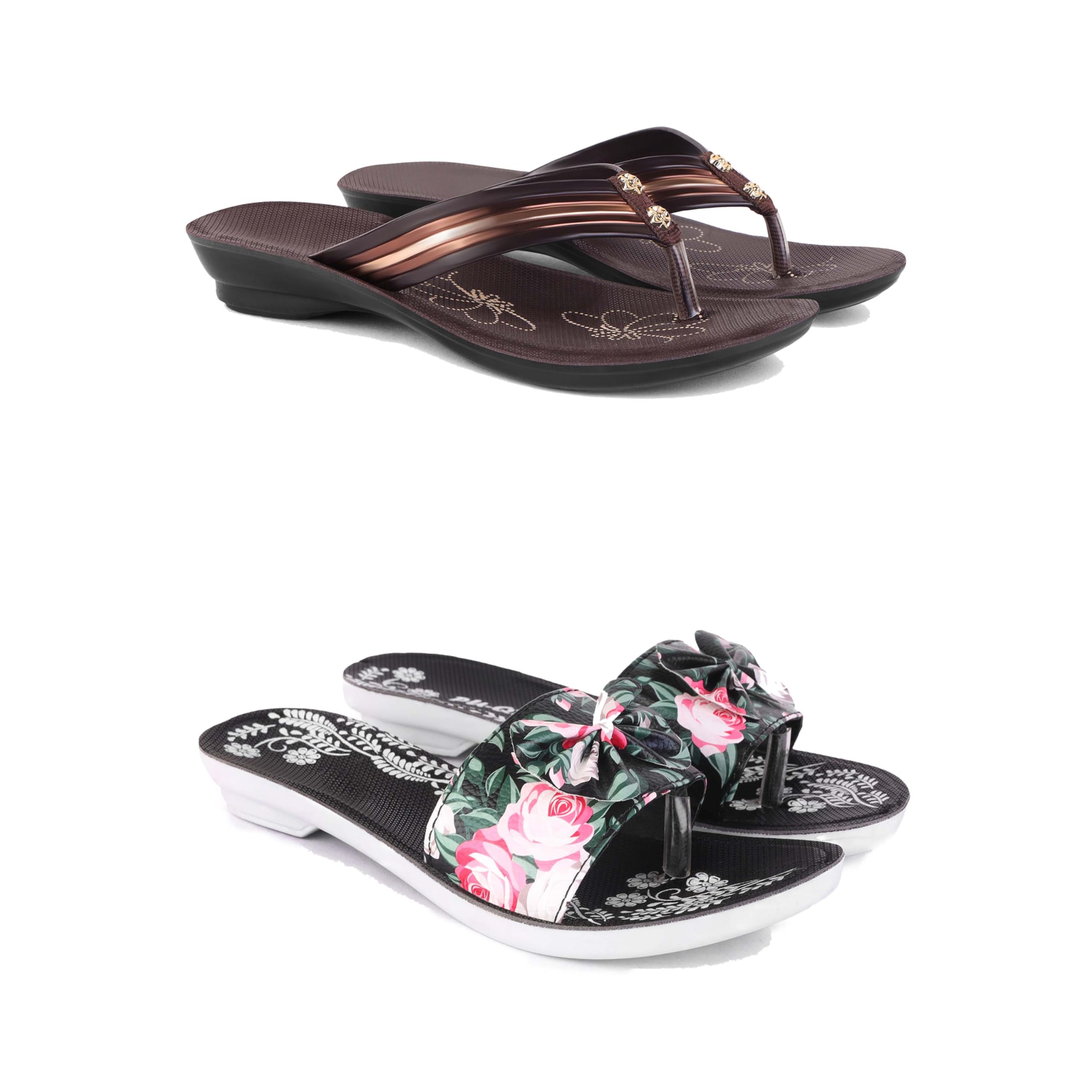 Women's Sandals | Lightweight Wear| Stylish & Easy to Wear For Women'S GP-SAN-(2-COMBO)-1955-1965-picture-16