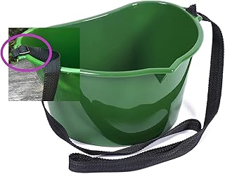 Farm Basket for Collecting Fruits and Berries with Handle and Strap Basket for Collecting Berries Container for Collecting Berries and Fruits Convenient Support Ergonomic Bucket Shape Mix (Green)