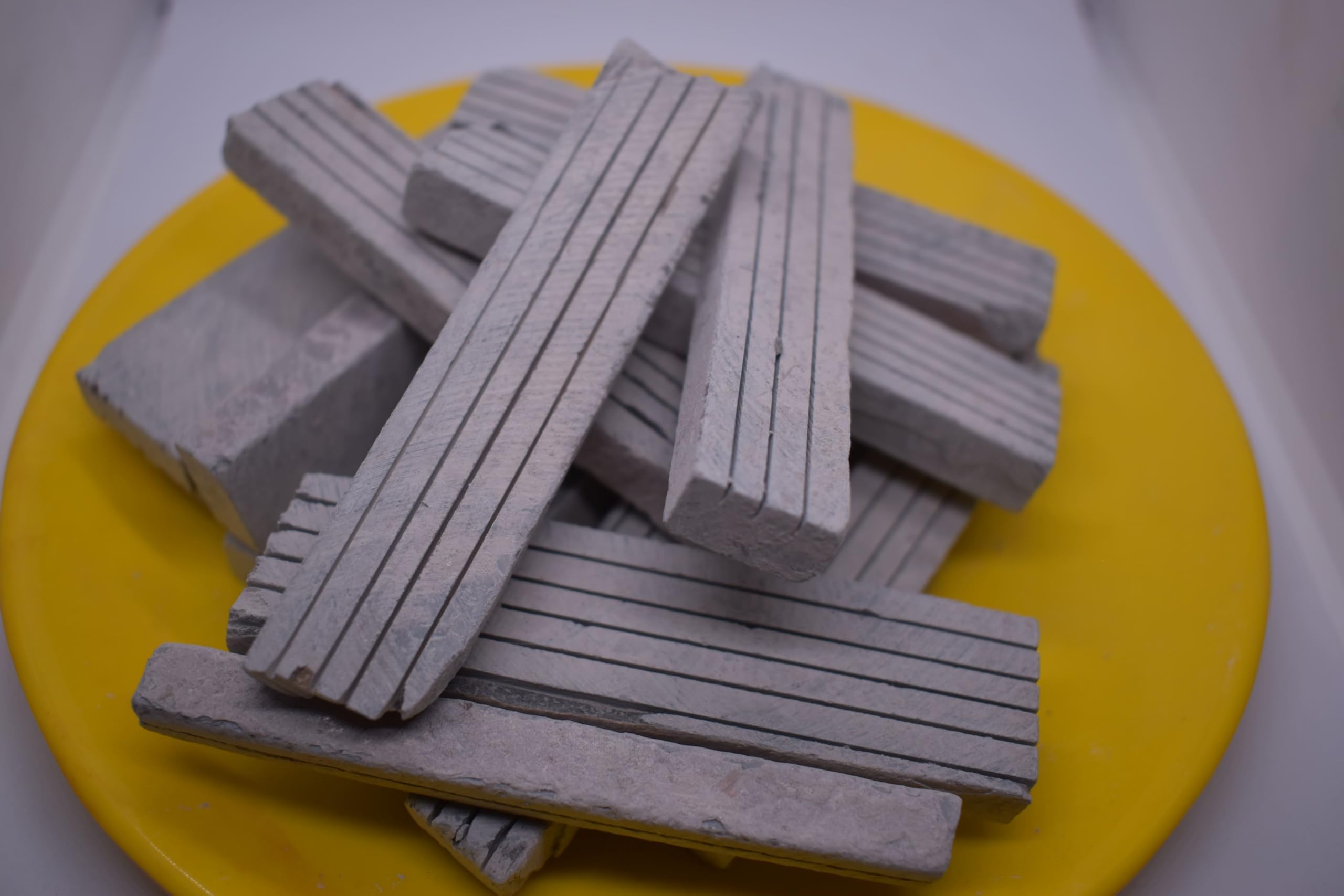 India Clay Black Grooved Slate Pencil 200 Grams