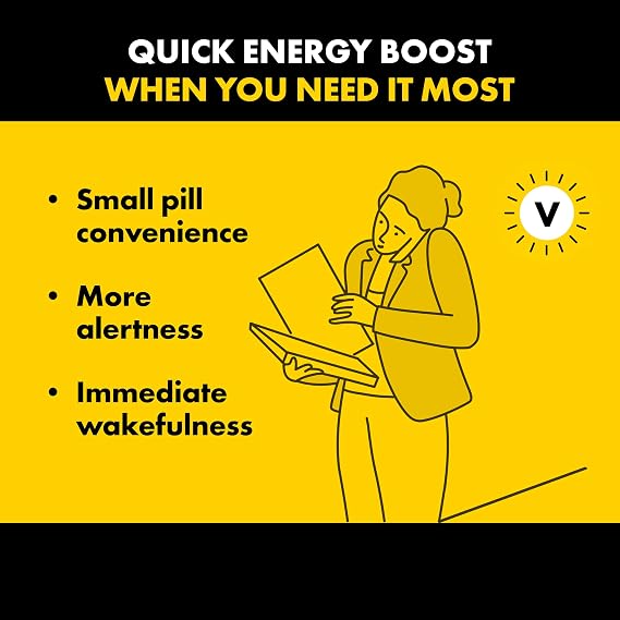 Vivarin, Caffeine Pills, 200mg Caffeine per Dose, Safely and Effectively Helps You Stay Awake, No Sugar, Calories or Hidden Ingredients, Energy Supplement, 40 Tablets