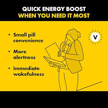 Vivarin, Caffeine Pills, 200mg Caffeine per Dose, Safely and Effectively Helps You Stay Awake, No Sugar, Calories or Hidden Ingredients, Energy Supplement, 40 Tablets