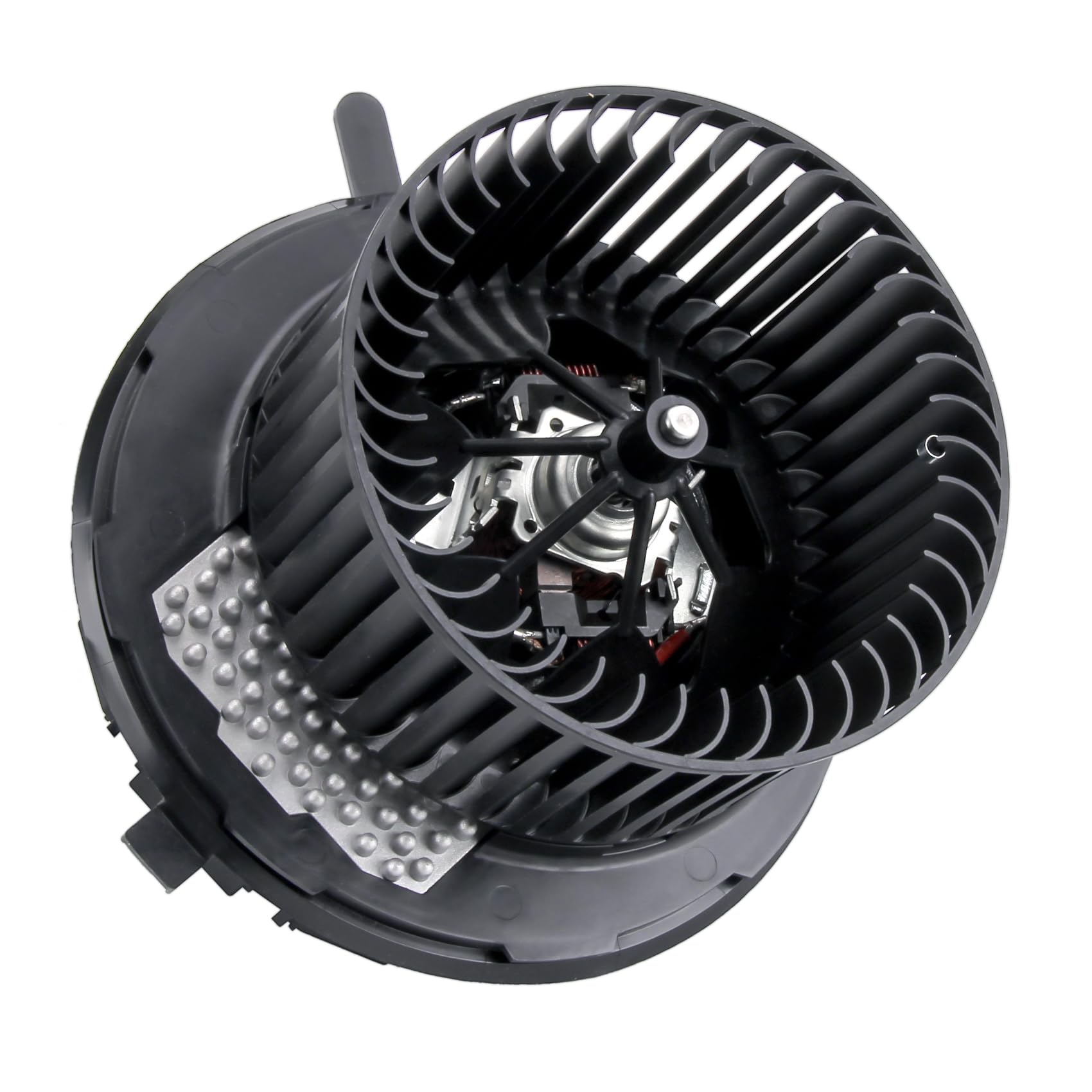 DOCAS Motore per ventola interna,Motore ventola di riscaldamento + regolatore 1K1820015 1K1820015A compatibile per Audi A3 8P Q3 Seat Skoda VW Golf 5 6 PASSAT 3C2 3C5