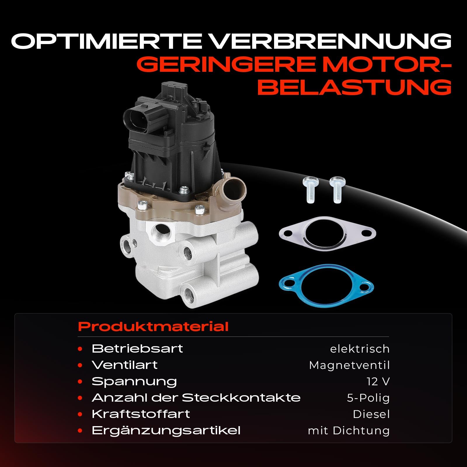 Frankberg Valvola EGR (ricircolo dei gas di scarico) per motori diesel | Compatibile con: Daily VI pianale/telaio, Daily VI Box