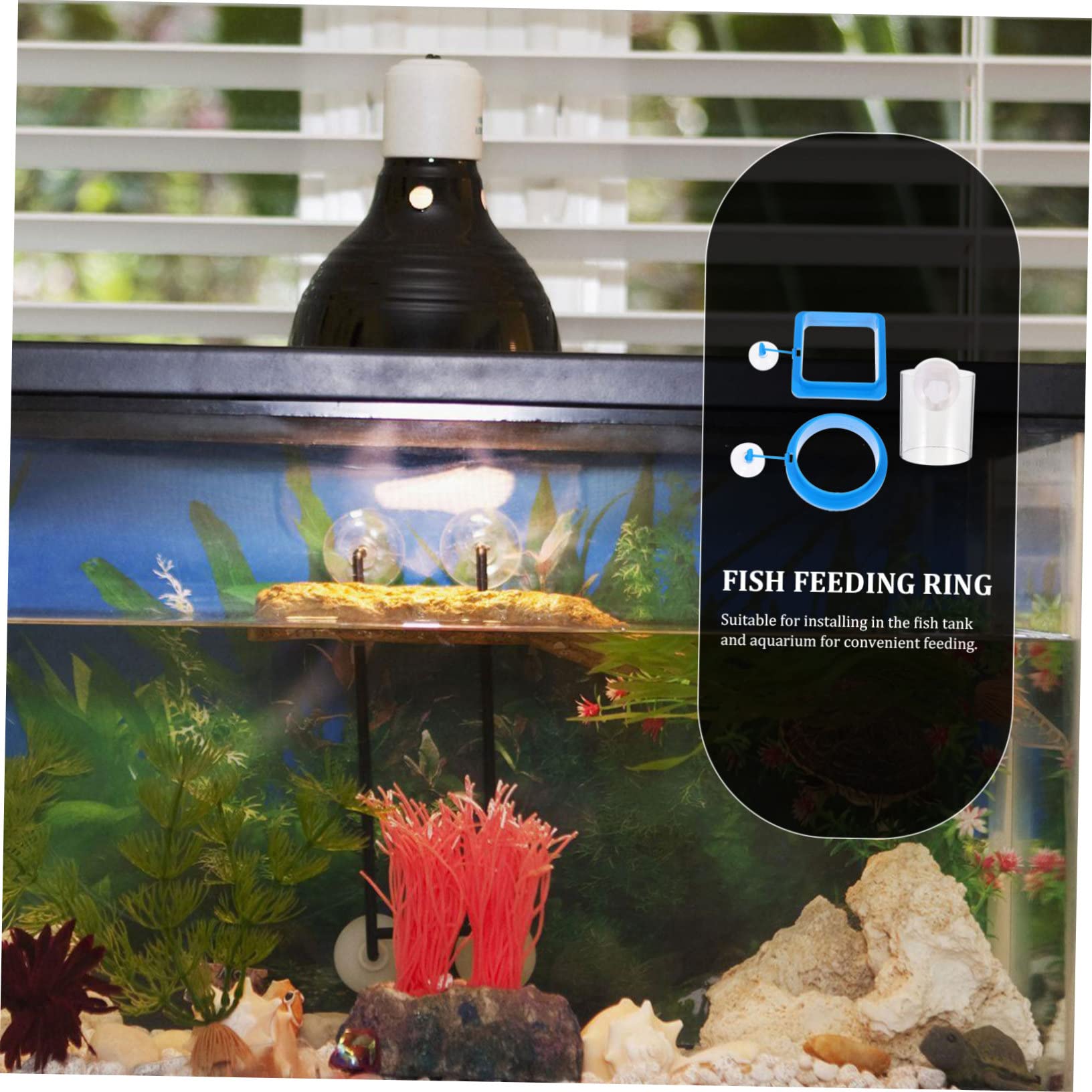 Happyyami 9stücke Teiliges Fischfutterringe Schwimmende Futterspender Für Aquarien Geeignet Für Garnelen Und Tropische Fische Installieren Design Für Süß Und Salzwasser