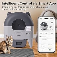 Vista 6 de Self Cleaning Litter Box: Extra Large Automatic Cat Litter Box Self Cleaning for Multiple Cats - APP Control with Smart Sensors - Safety Protection