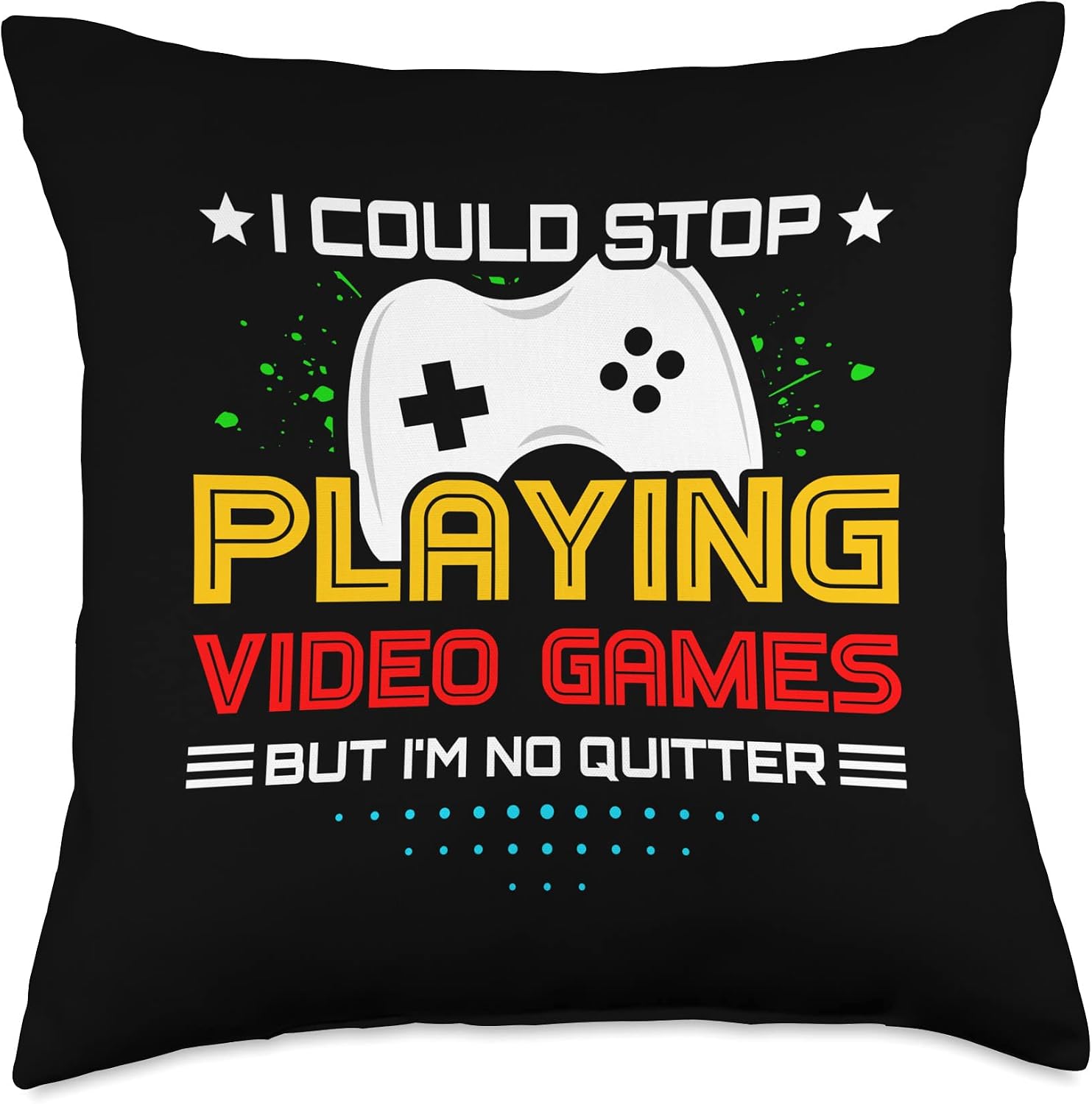 Video Gamer - PC Console Gaming - Funny Video Game Player Throw Pillow