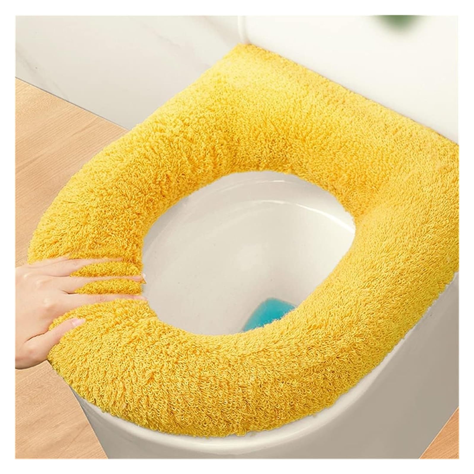 Kfgisd Unique Colour Cushionhousehold Plush Cover Winter Universal Sticker Winter Toilet Warming Pad ，Toilet Seat Covers(Unique Colour)