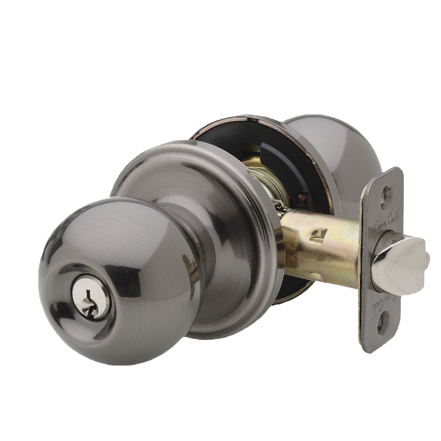 Copper Creek BK2040AN Ball Door Knob, Keyed Entry Function, 1 Pack, in