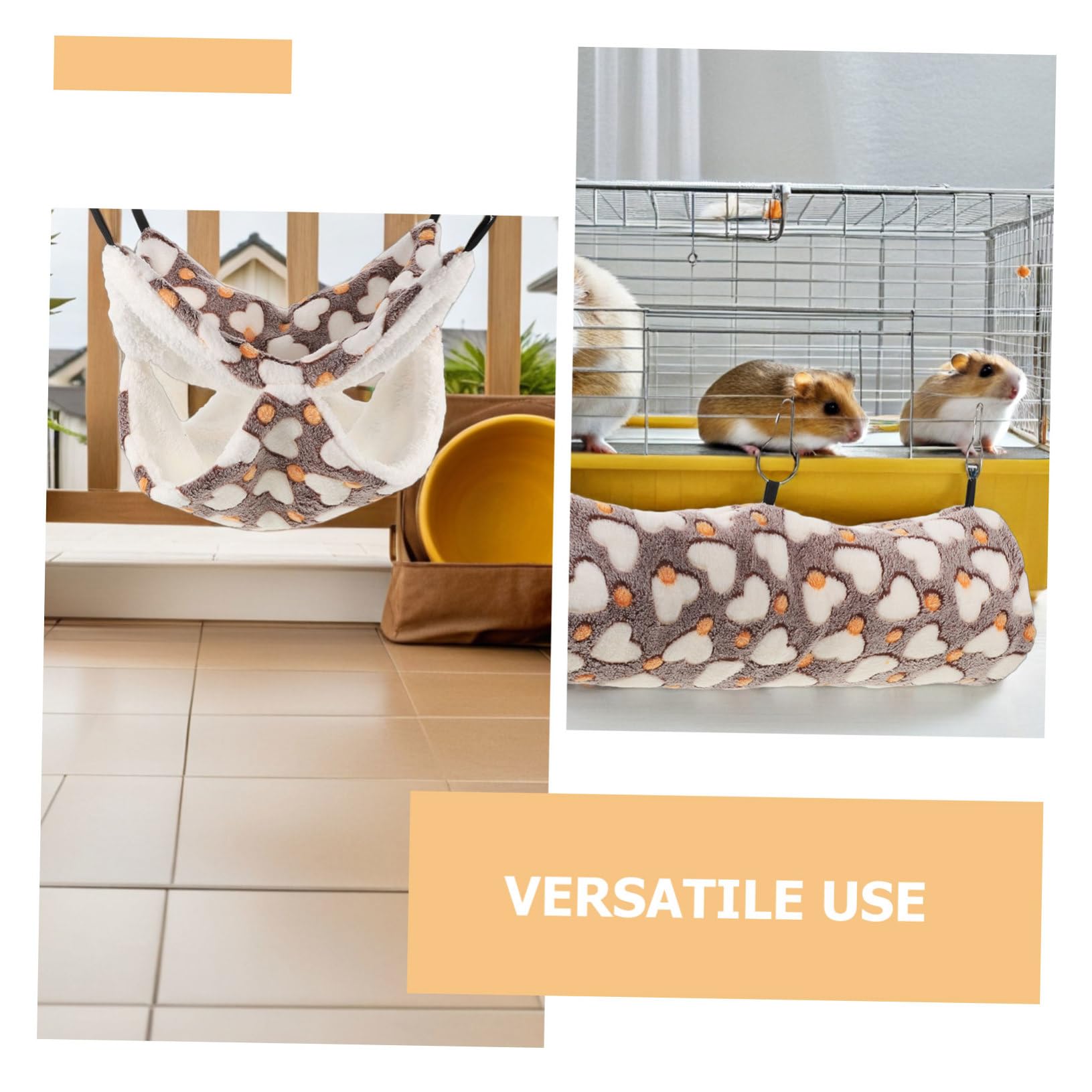 BESPORTBLE 3pezzi Nido Caldo Per Criceti Cucce Per Piccoli Animali Nascondiglio Per Criceti Capanna Calda Per Rifugio Decorativo Per Cincillà Amaca Per Topi Accessori Per Gabbie Per Furetti