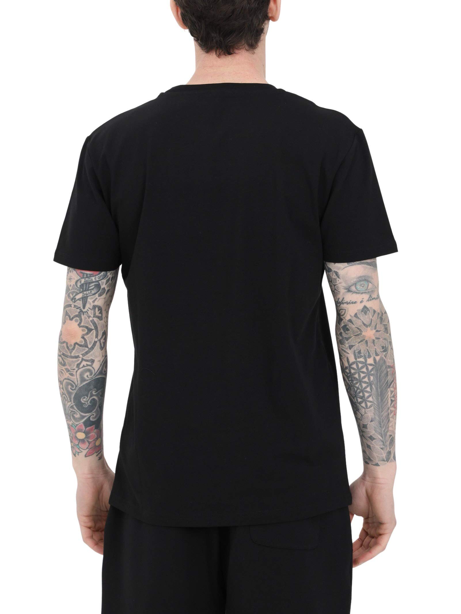 Moschino T-shirt Uomo w Cotone dettaglio Logo Dipinto Con Fiori 1904