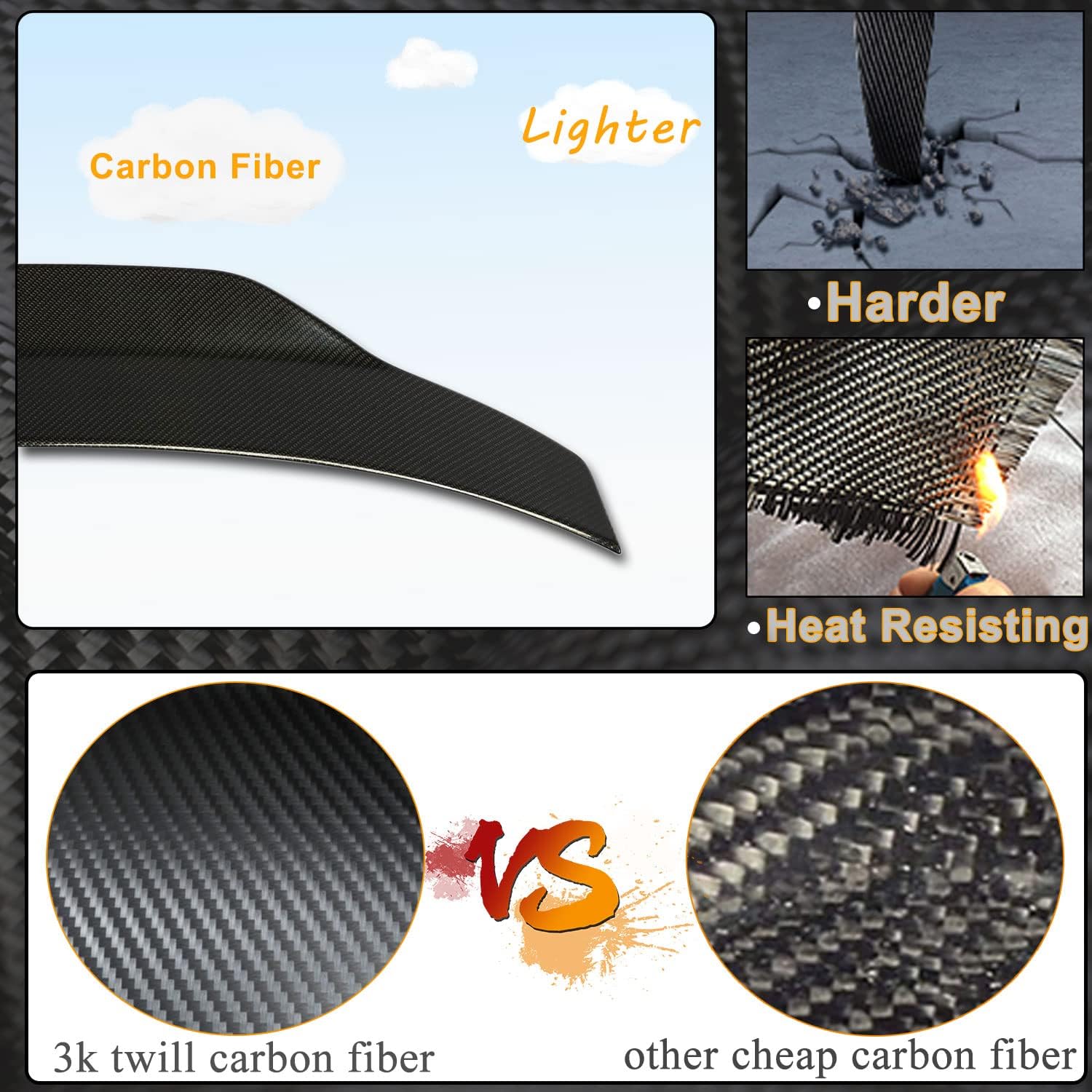 MCARCAR KIT Carbon Fiber Trunk Spoiler for BMW 4 Series F33 428i 435i 440i F83 M4 Convertible 2014-2020 Rear Boot Lid Highkick Wing Lip Factory Outlet