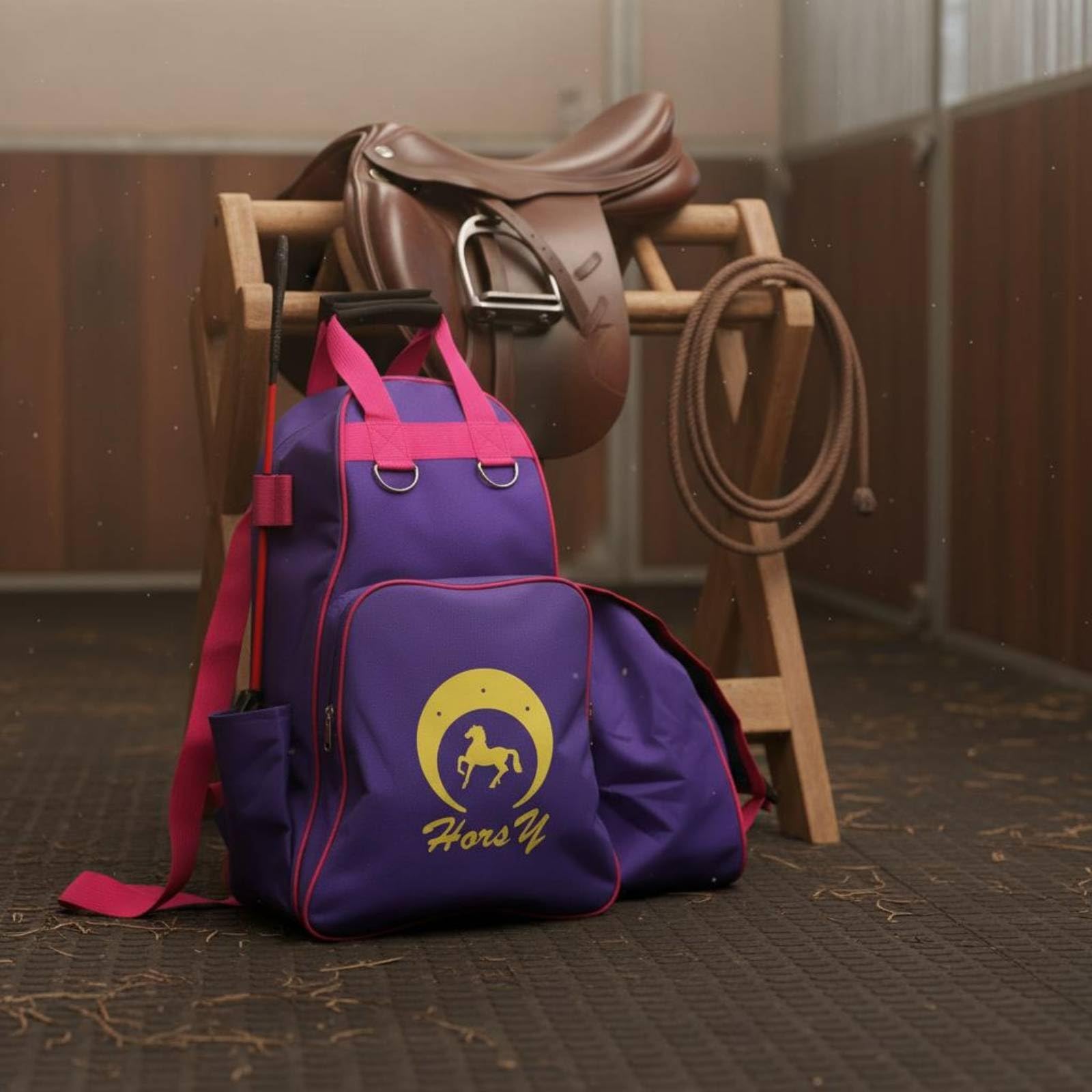 Zaino Stivali Equitazione Resistente Borsa Stivali Equitazione Base Lavabile Accessori Sportivi per Cavalieri, Gara, Borsa Da Equitazione HM-148, Nero, Nero