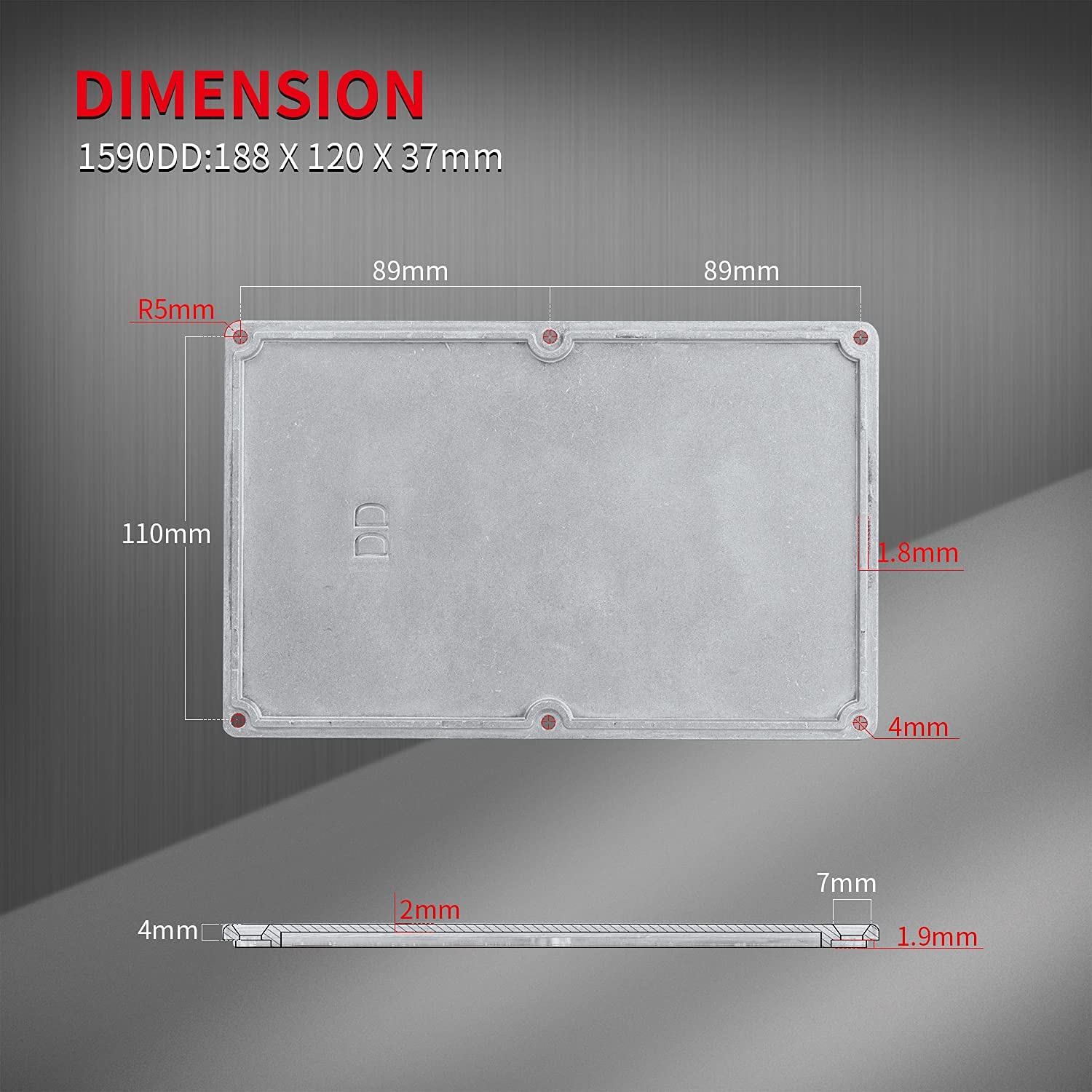 Amazon.com: DaierTek 1590DD Guitar Effect Pedal Stomp Box
