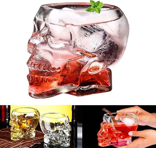 Vasos creativos de whisky para whisky, vodka y esqueleto, utilizados para almacenar bebidas escocesas, bourbon, licores y cócteles (700 l24 onzas)