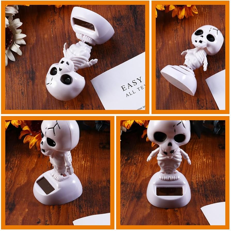 Amazon.com: COHEALI Halloween Solar Doll Bobble Skeleton Shaking