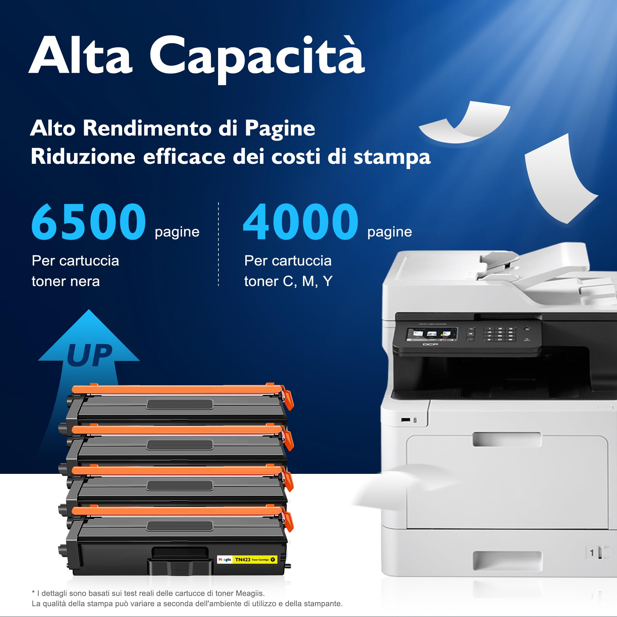 TN423 Toner Compatibili con Brother TN-423 TN-421 TN421 (4 Pezzi)