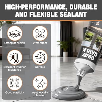 Gray Caulk, Gray Silicone Caulk, Grey Caulk, Waterproof