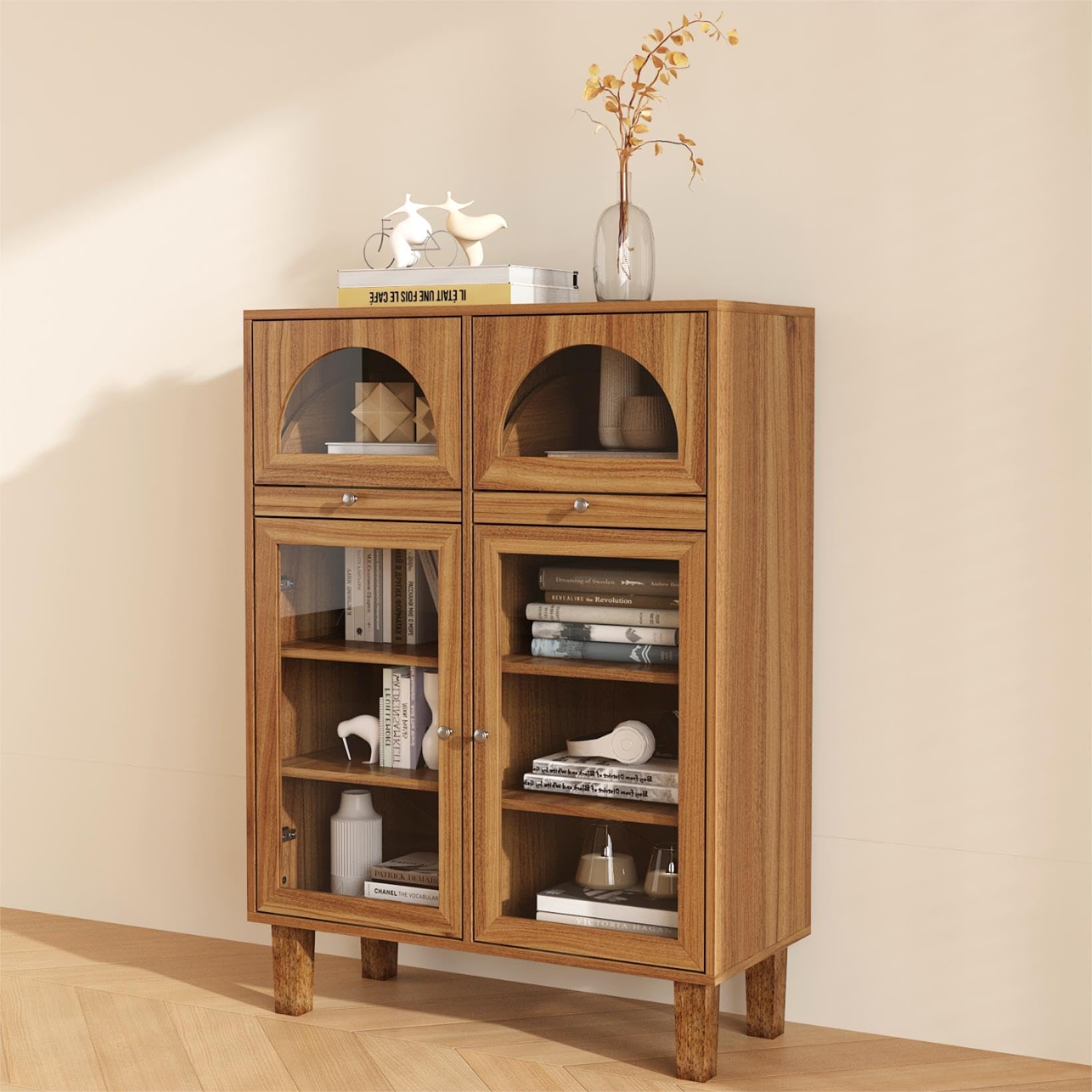 赤字セール！キャビネット サイドボード幅101cm収納 オシャレ NATURAL