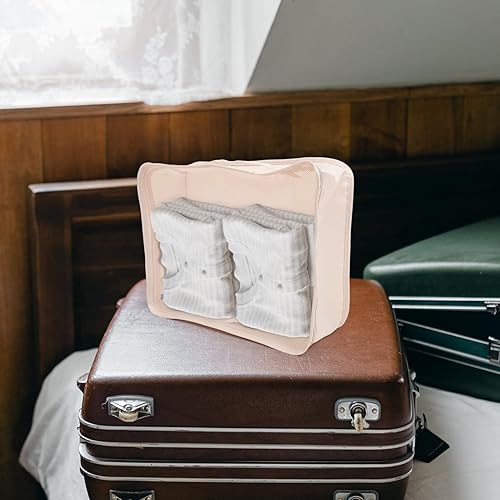 Vista 8 de GALPADA 7 cubos de equipaje de viaje ligeros organizadores de equipaje para ropa, zapatos y artículos de tocador, accesorios de viaje versátiles