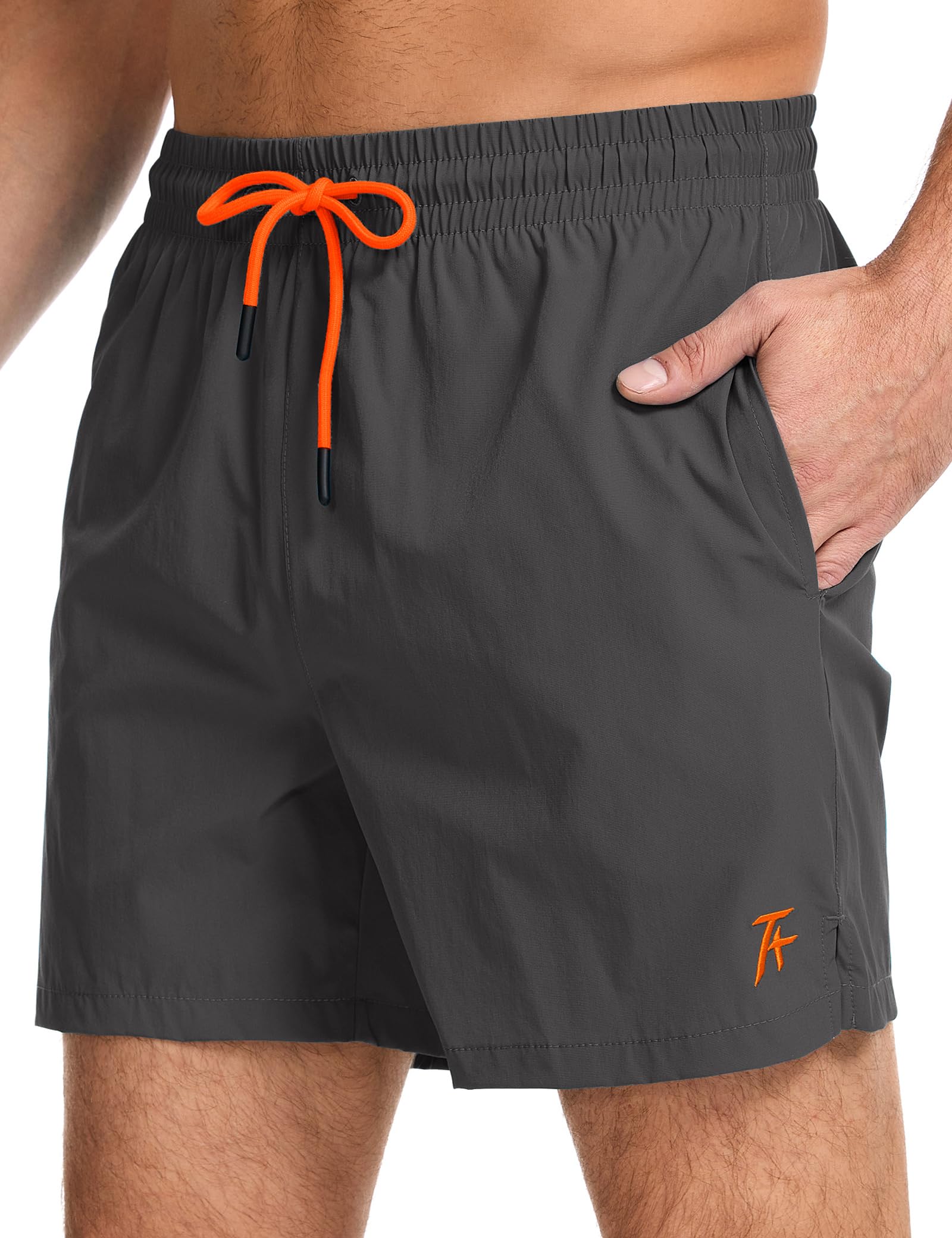 Atforna Badehose Herren Kurz Badeshorts Schnelltrocknend Schwimmhose Atmungsaktiv Strandhose Trainingsshorts Mit Verstellbar Tunnelzug Meshfutter