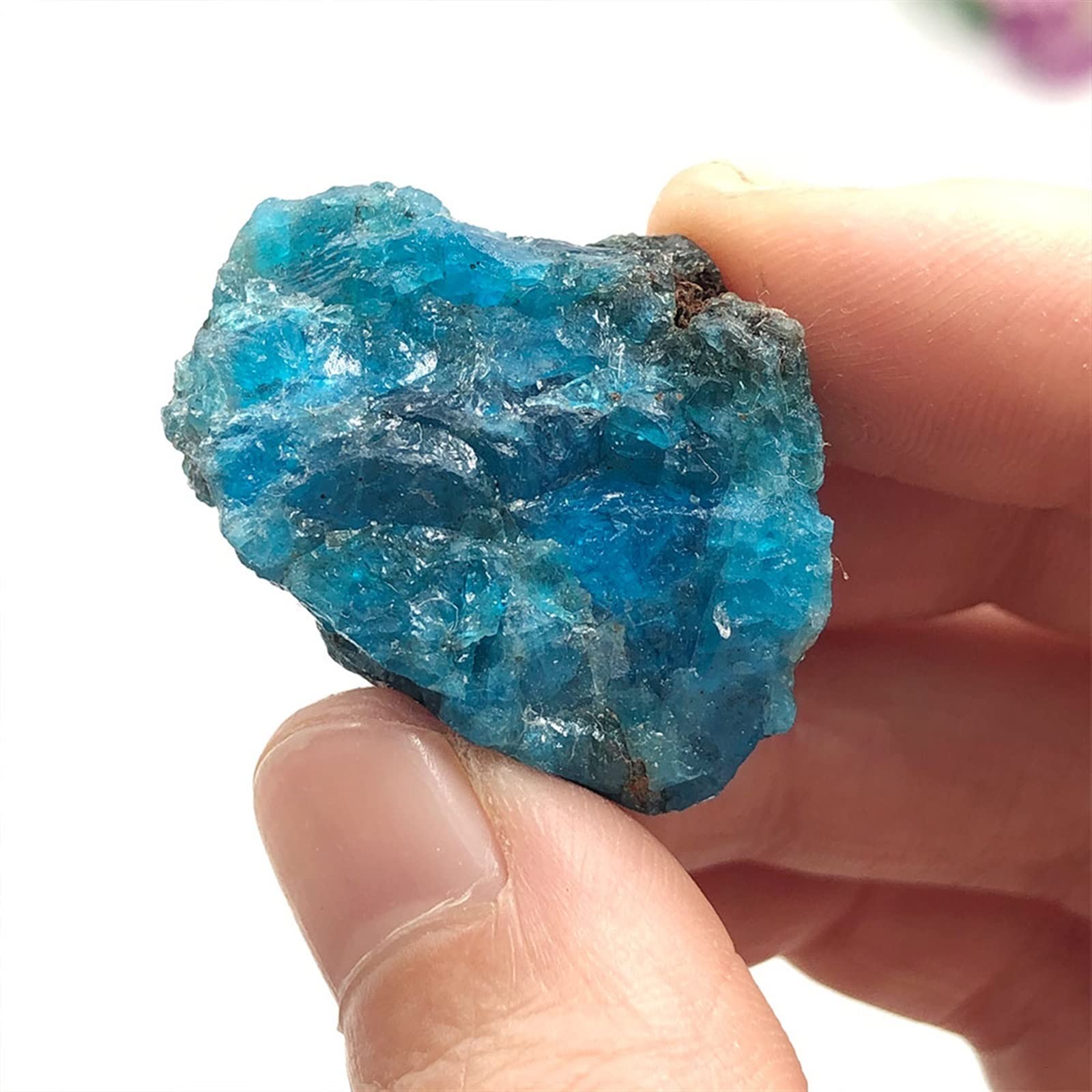 1pc Casuale Apatite Blu Naturale Pietra Grezza Grezza Cristallo di Quarzo Roccia Acquario Decorazione della Stanza di casa Regalo Decorazione della Stanza