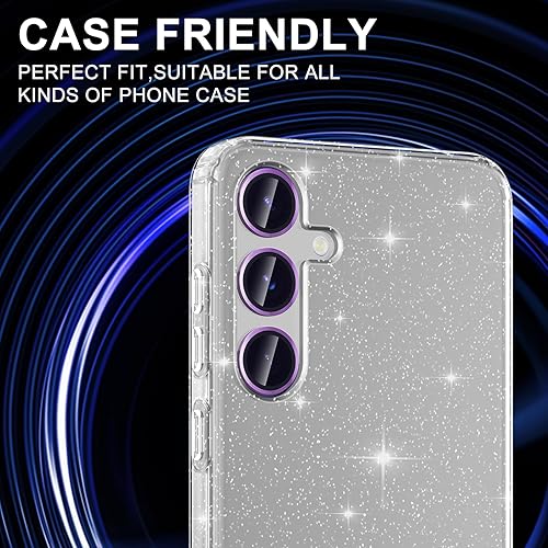 Vista 1142 de para Samsung Galaxy Z Flip 7 Protector de Lente de Cámara, Cubierta de Lente de Vidrio Templado con Anillo de Metal Individual, [Fuerte Adhesión] 1