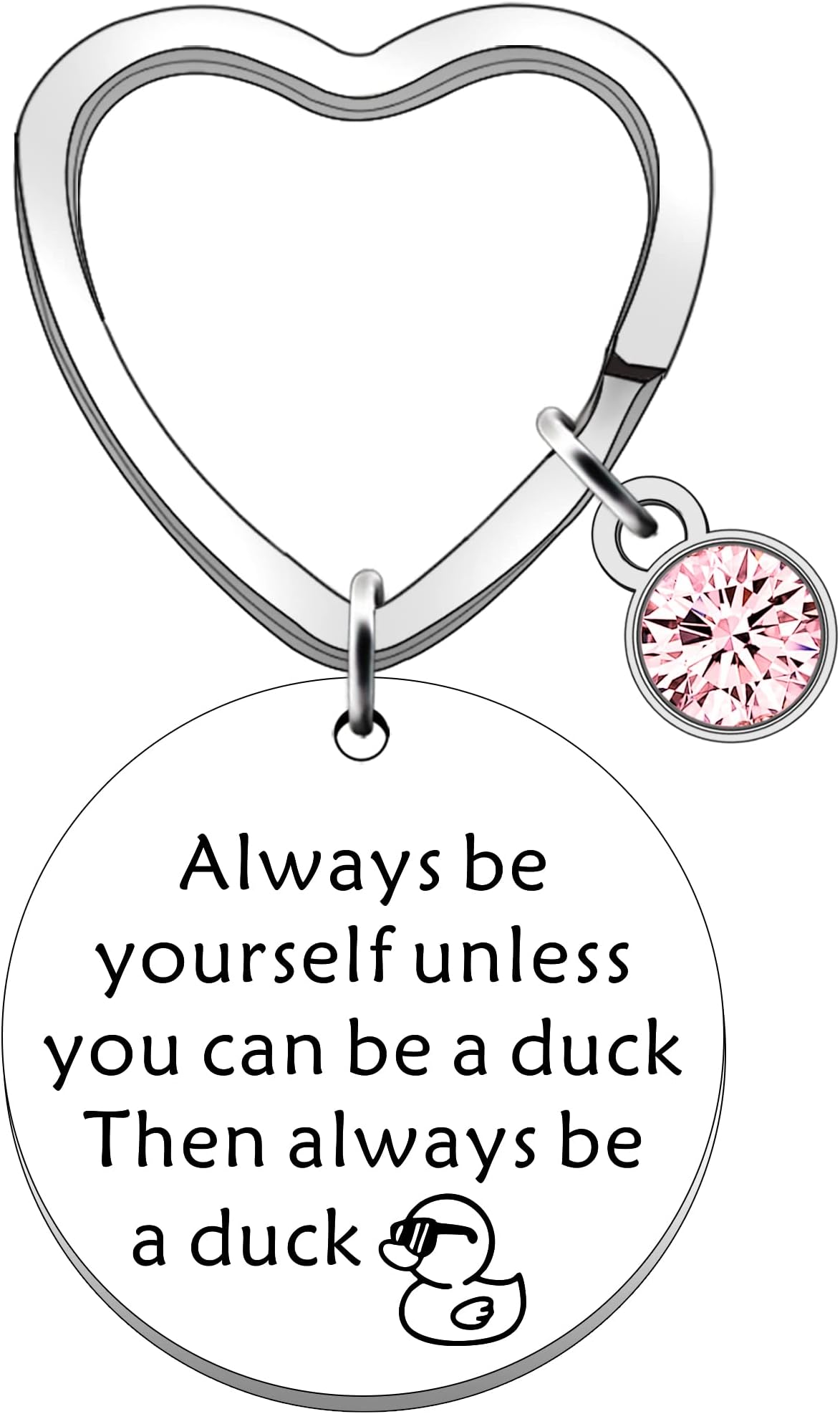 Duck Keyring Duck Gifts for Women Duck Lovers Gift for Her Always Be Yourself Keychain