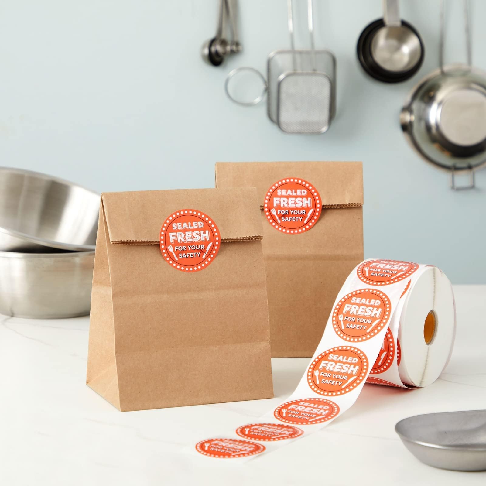 Snapklik.com : Stockroom Plus Tamper Proof Stickers - Fresh-Seal Food ...