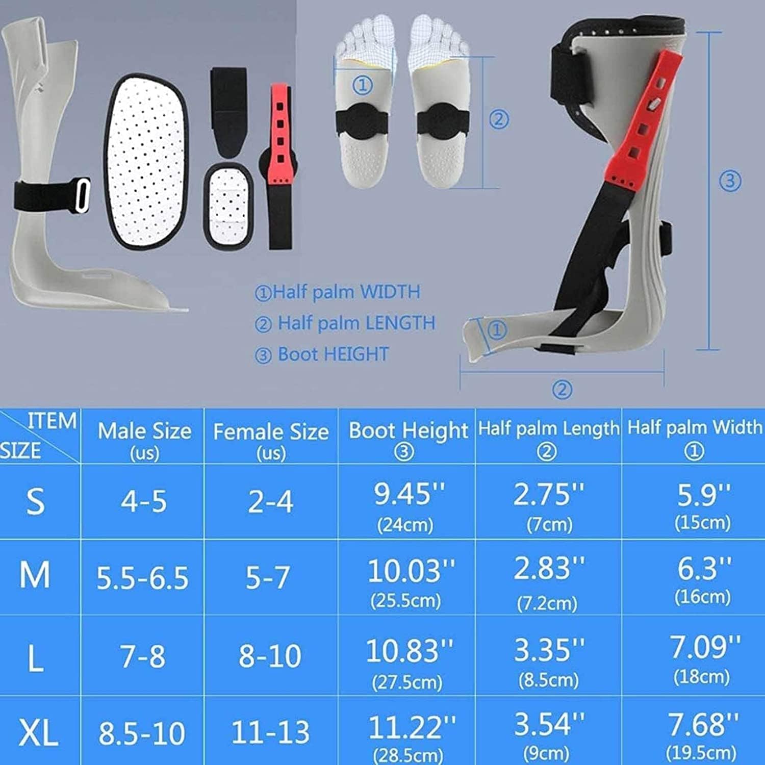 Tobillera para danza, soporte para pie y tobillo, férula para recuperación de lesiones, dolor articular y movimiento de dorsiflexión, izquierda, XL