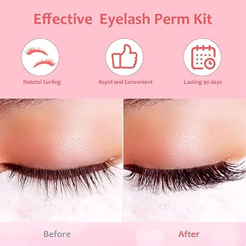 Bestauty Eyelash Perm Kit, Natural Color, Includes Perming Agent, Lash Lift Kit for Curling and Lifting Lashes