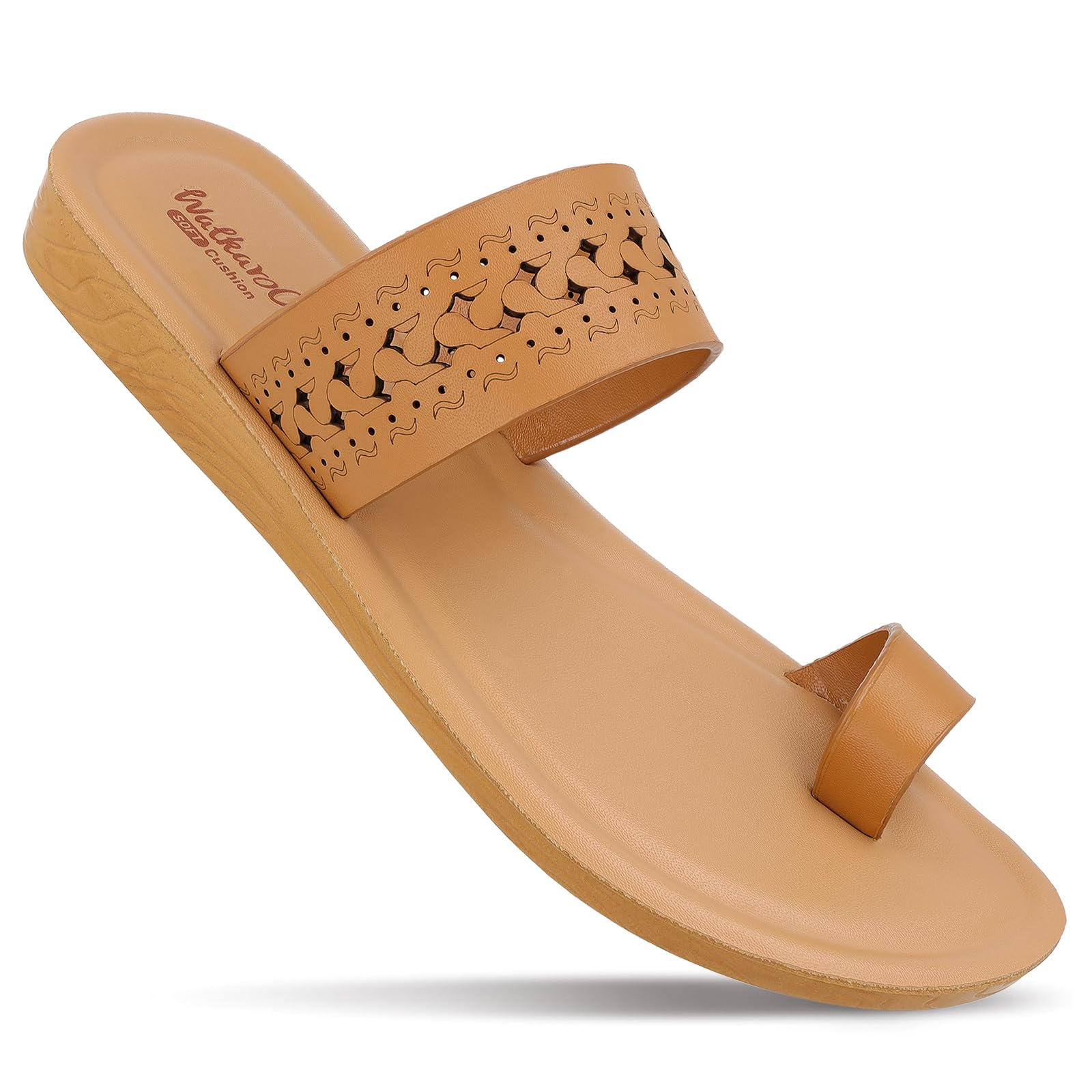 WALKAROO Sandal For Womens|Trendy|Light Weight and Comfortable|Soft Footbed|WE2357 - Beige (B0D6GNJFYD) Amazon Price History, Amazon Price Tracker