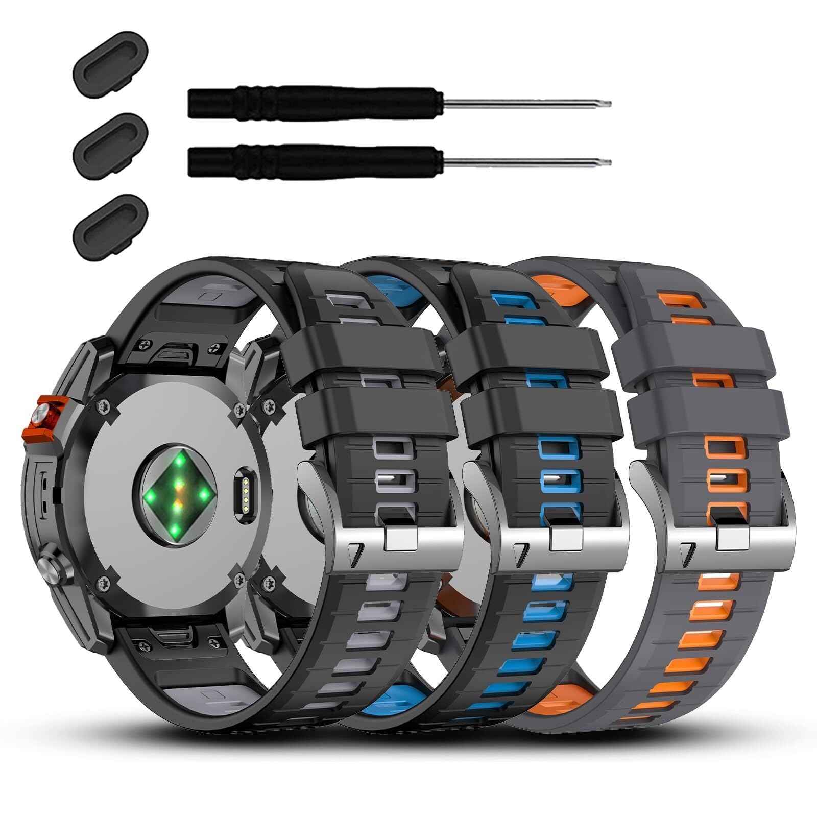 22 mm pour 7/7 Pro / 6/6 Pro / 5/5 Plus Bande de Montre, Bracelets en Silicone Mouche