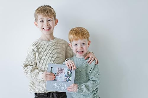 Miniatura 8 de Tiny Ideas Marco de fotos Me  My Brother para decoración de guardería marco de bebé neutro de género regalo perfecto para hermanos marco de fotos de