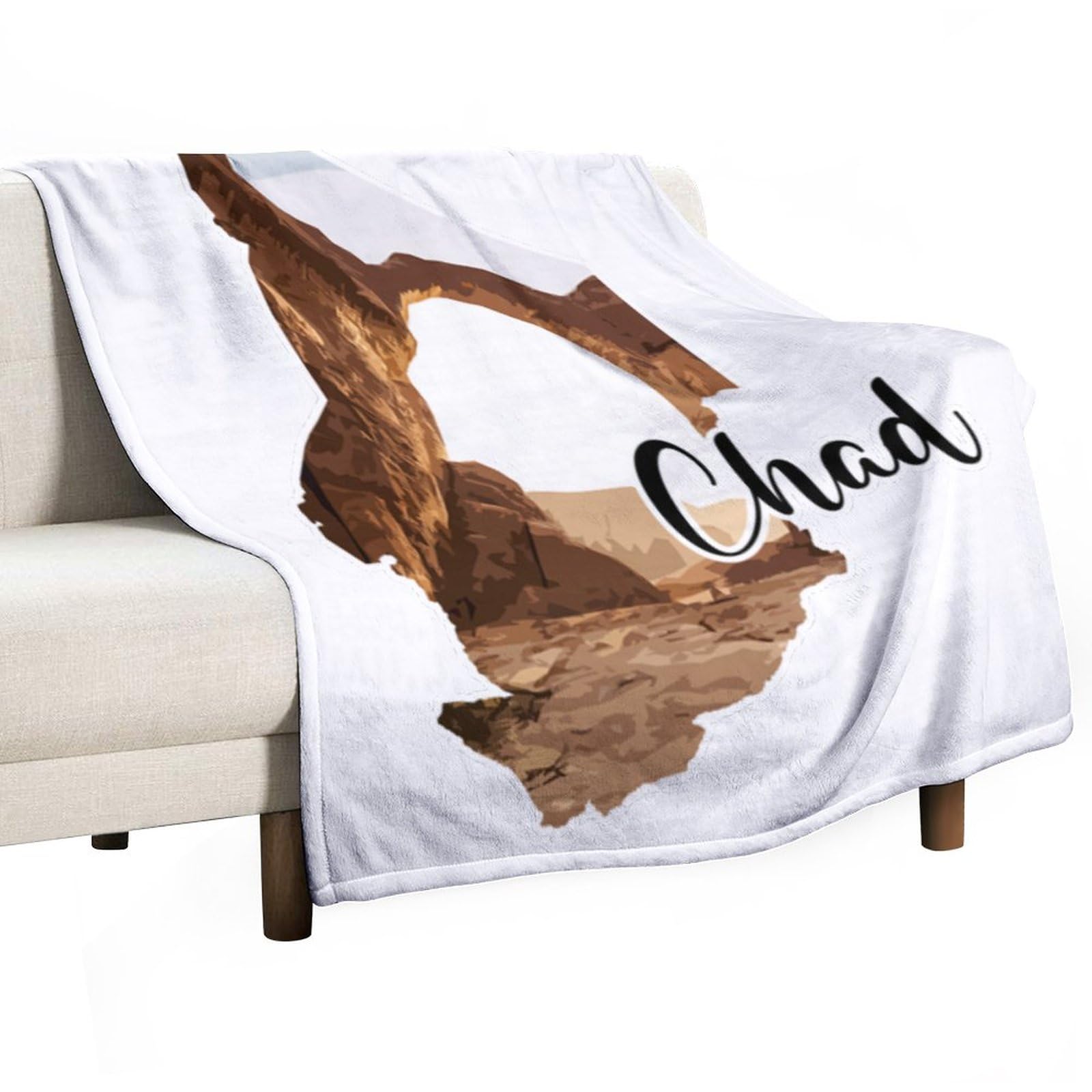 Couverture Tchad polaire pour canapé et voyage - 152x203 cm Douce et légère