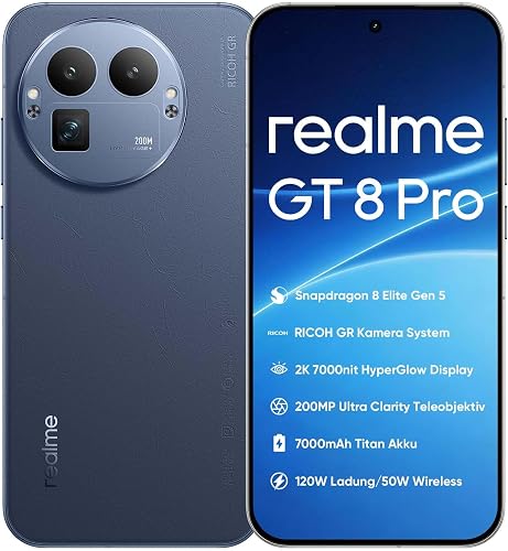 realme GT 8 Pro Smartphone 5G Snapdragon 8 Elite Gen 5, 1…