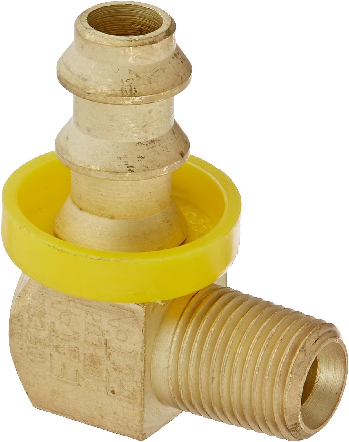 EATON Weatherhead 10005B-C02 Male Pipe Rigid Elbow Fitting, 90 Degree, CA360 Brass, NULL, 1/8" Pipe Size