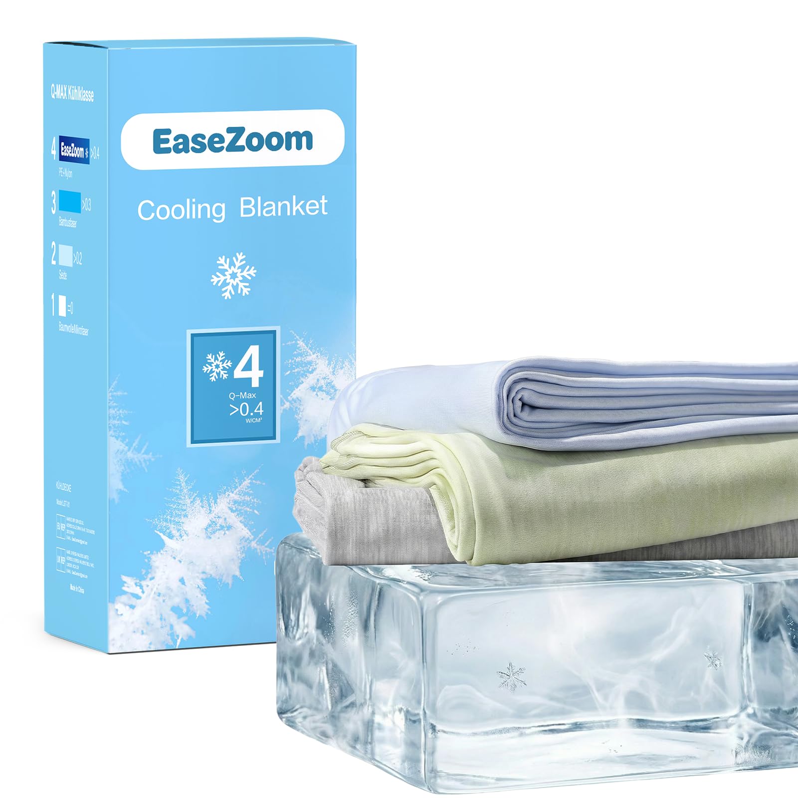 Cooling Blanket for Hot Sleepers, Instant Icy-Cool Feel Cool-Touch Double-Sided Blanket for Night Sweats, Lightweight Breathable Summer Throw for Bed Sofa Couch Travel, Adults Kids, Green, 150*200 cm โ image 1