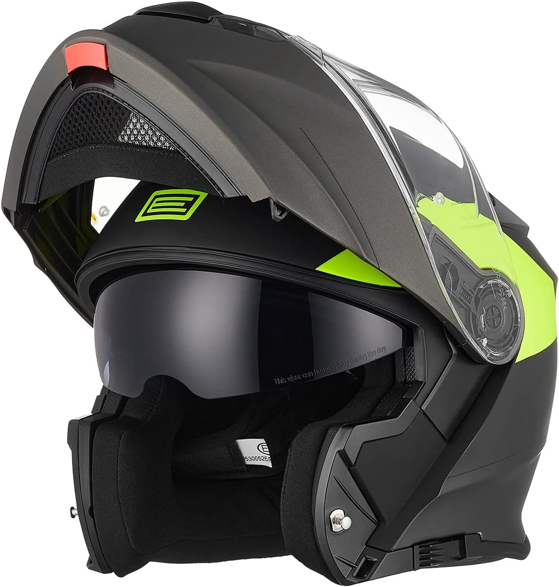 Casque de protection solaire à double lentille pour moto adulte,demi