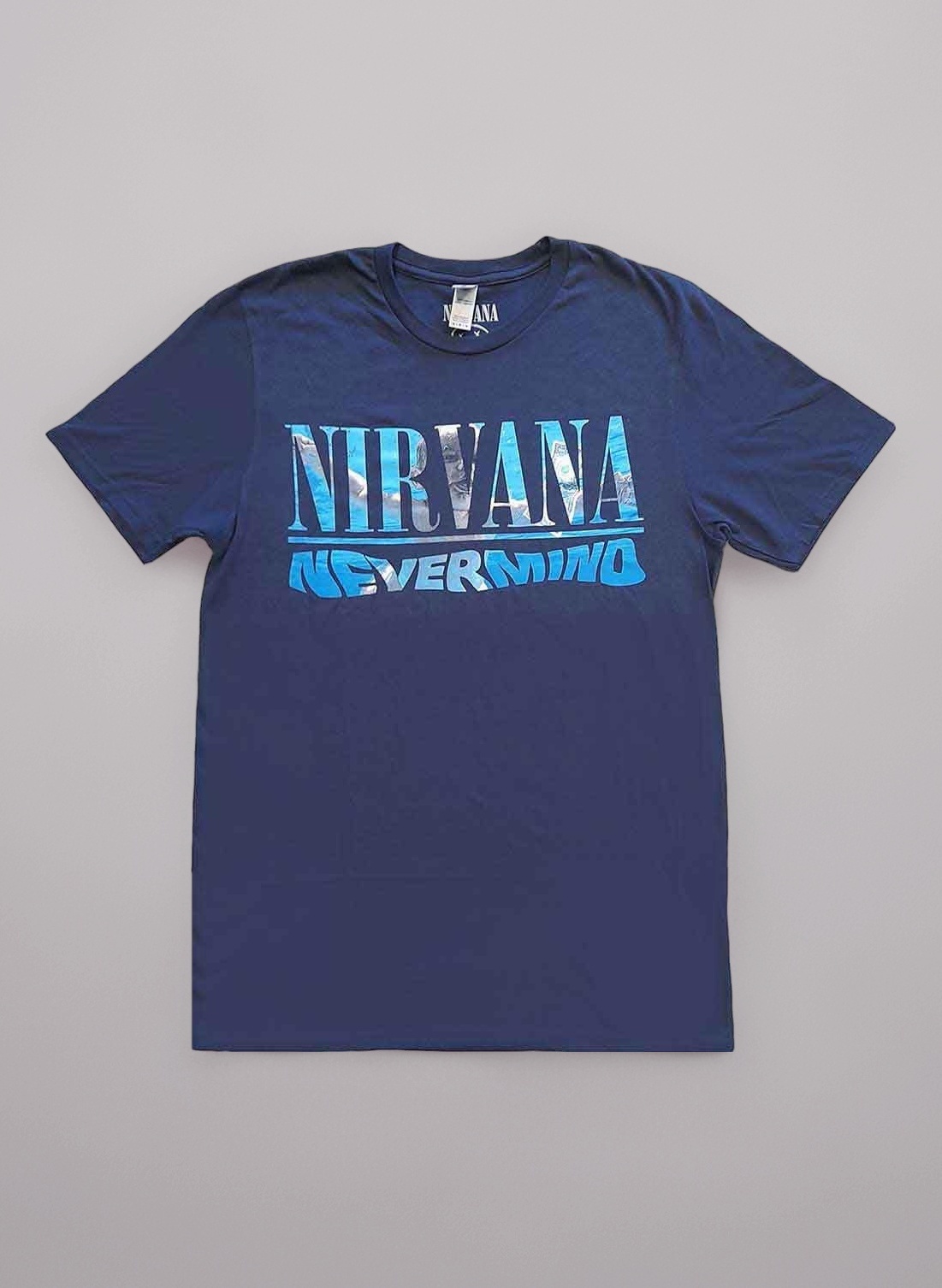 Amazon | [Nirvana] T Shirt Nevermind Band Logo 新しい 公式 Unisex