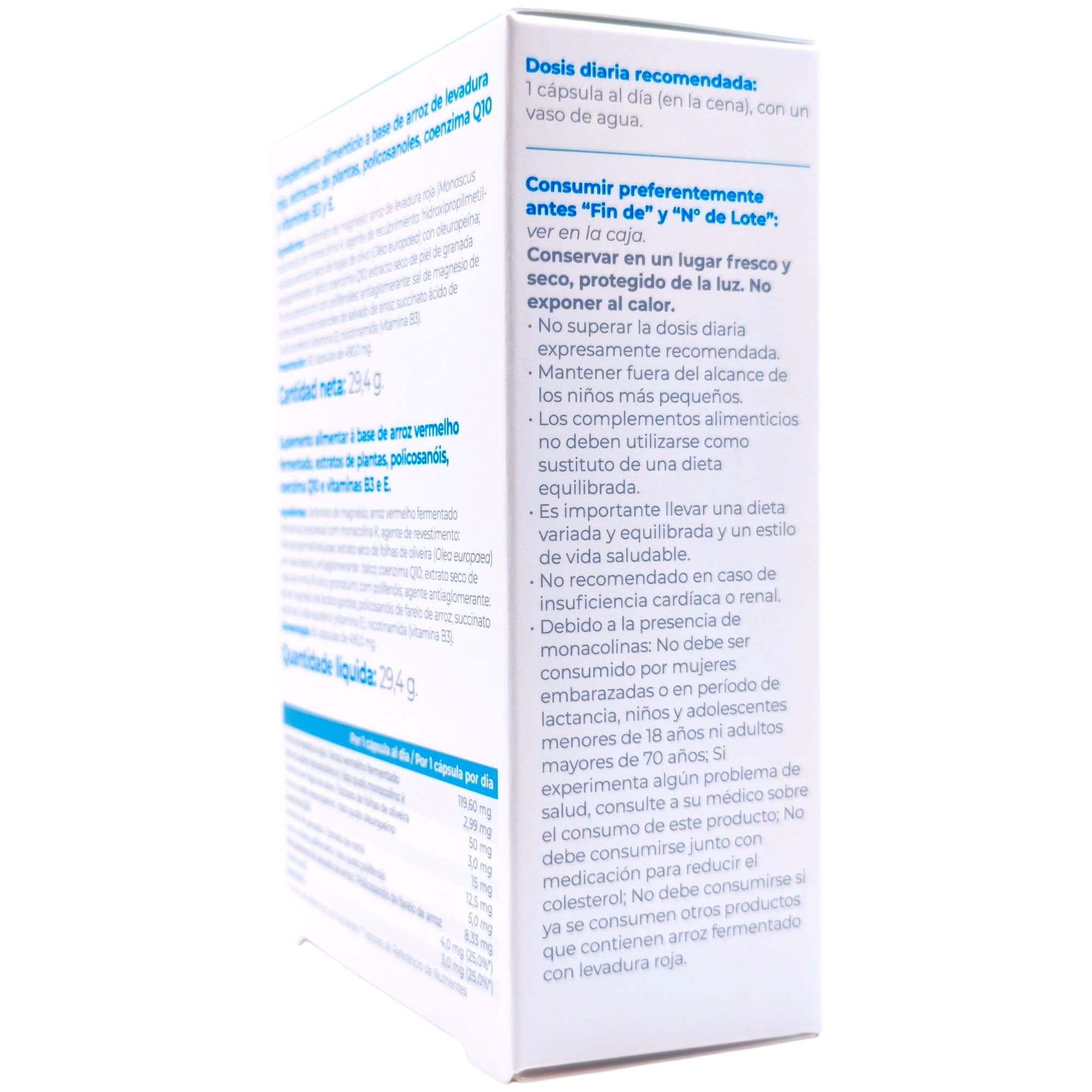 Inovance Lipivance 60 Comprimidos - Suplemento para el Control del Colesterol - Con Levadura Roja de Arroz, Olivo y Coenzima Q10 - Apoyo Cardiovascular y Perfil Lipídico